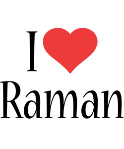 Raman i-love logo