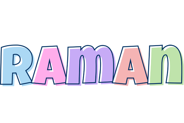 Raman pastel logo