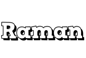 Raman snowing logo