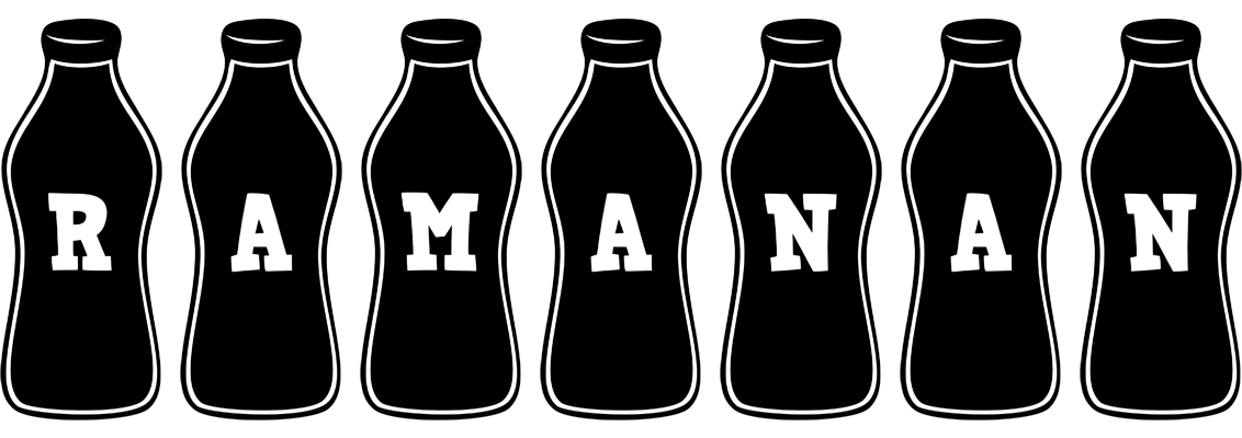 Ramanan bottle logo