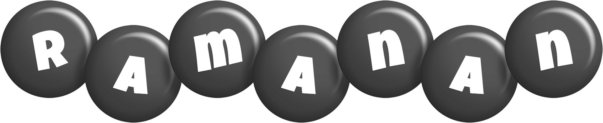 Ramanan candy-black logo