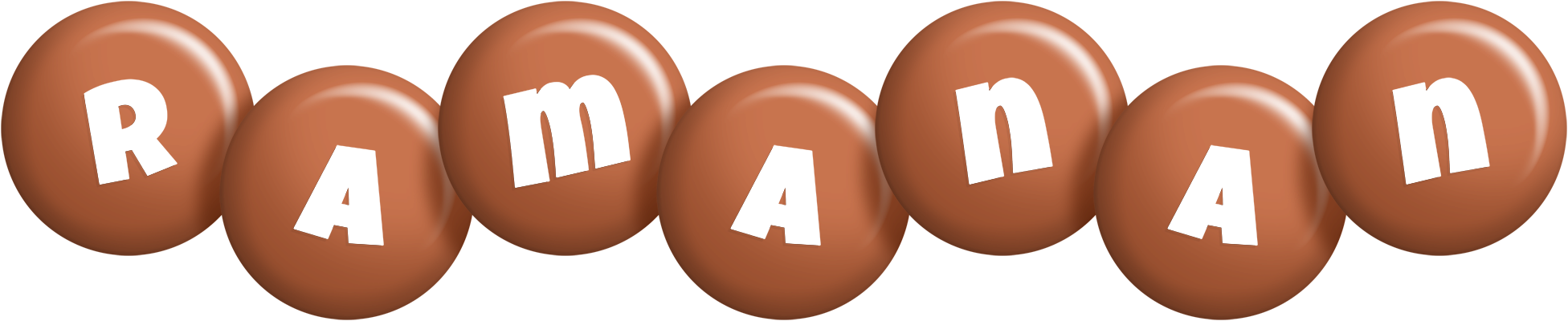 Ramanan candy-brown logo