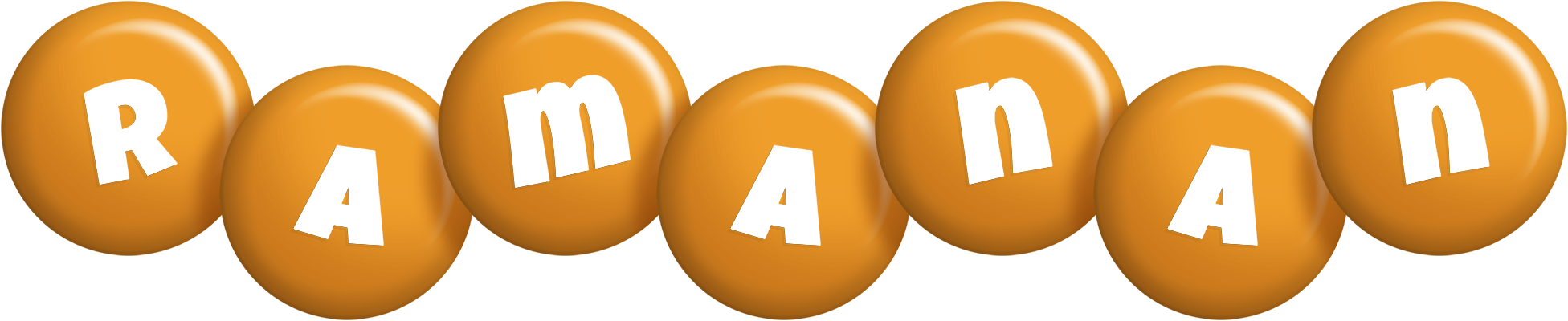 Ramanan candy-orange logo