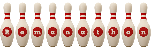 Ramanathan bowling-pin logo