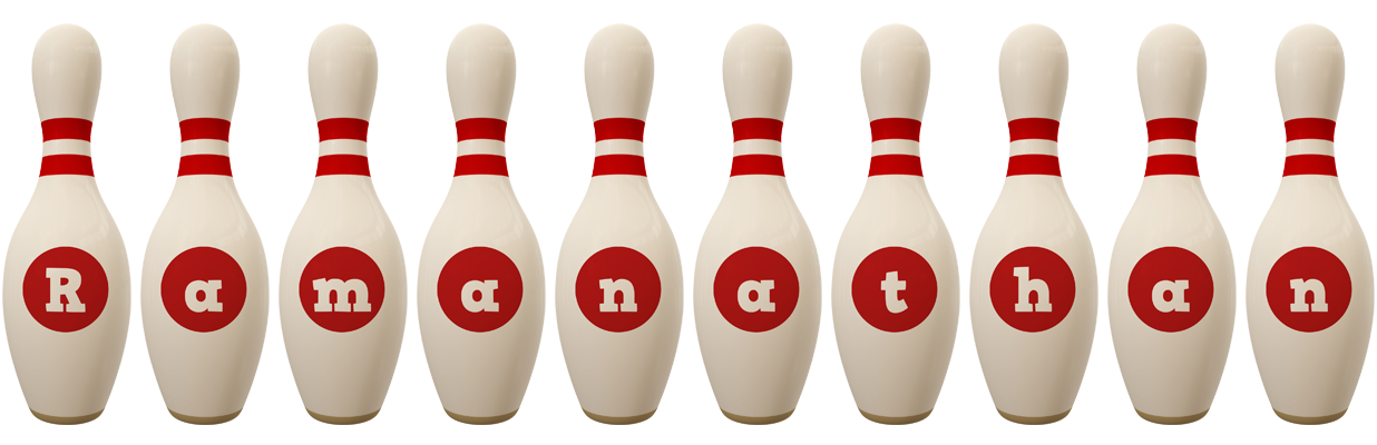 Ramanathan bowling-pin logo