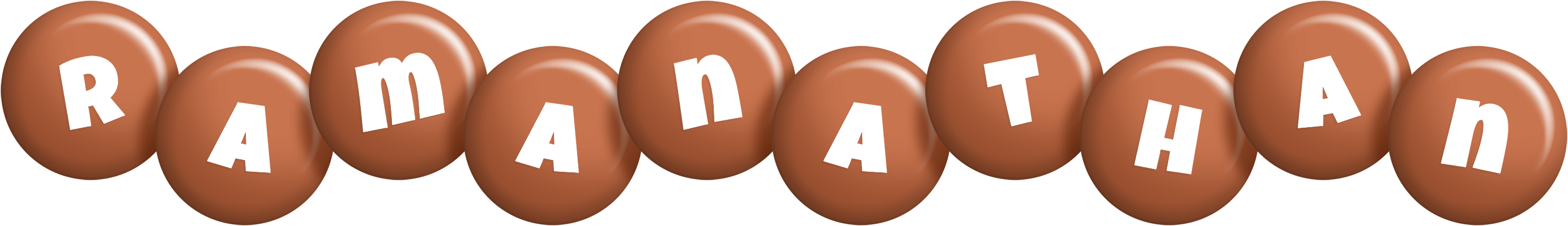 Ramanathan candy-brown logo