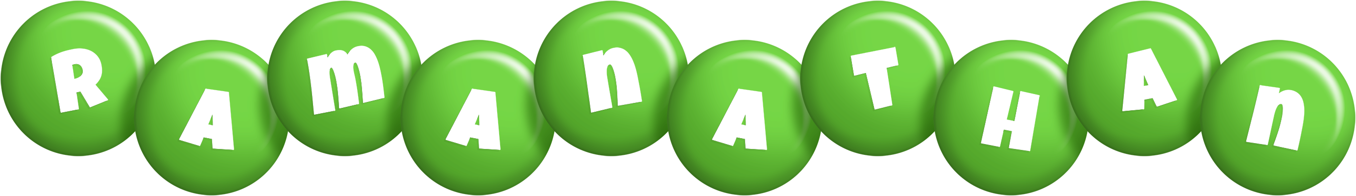 Ramanathan candy-green logo