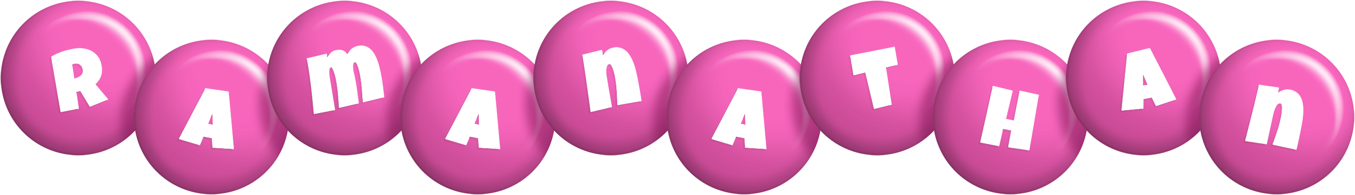 Ramanathan candy-pink logo