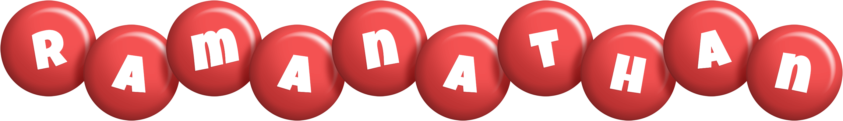 Ramanathan candy-red logo