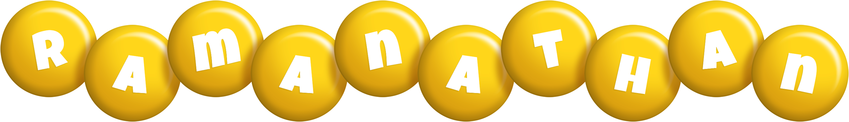 Ramanathan candy-yellow logo