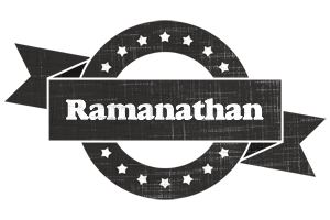 Ramanathan grunge logo