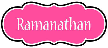 Ramanathan invitation logo