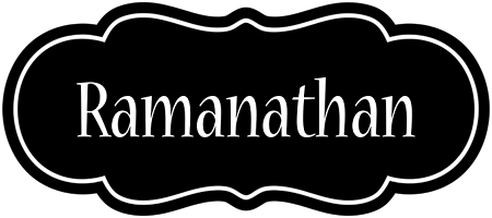 Ramanathan welcome logo