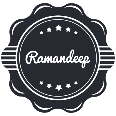 Ramandeep badge logo