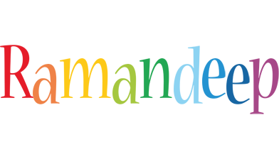 Ramandeep birthday logo