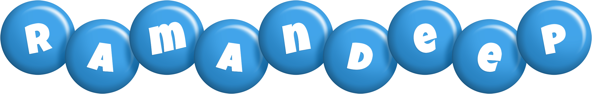 Ramandeep candy-blue logo