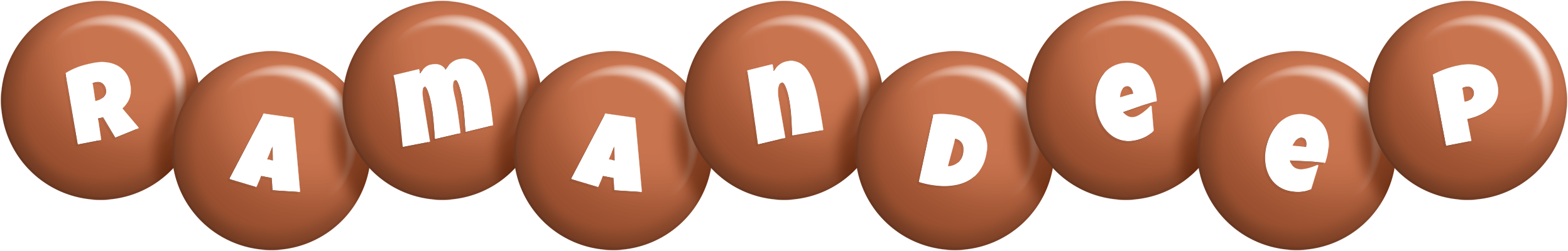 Ramandeep candy-brown logo