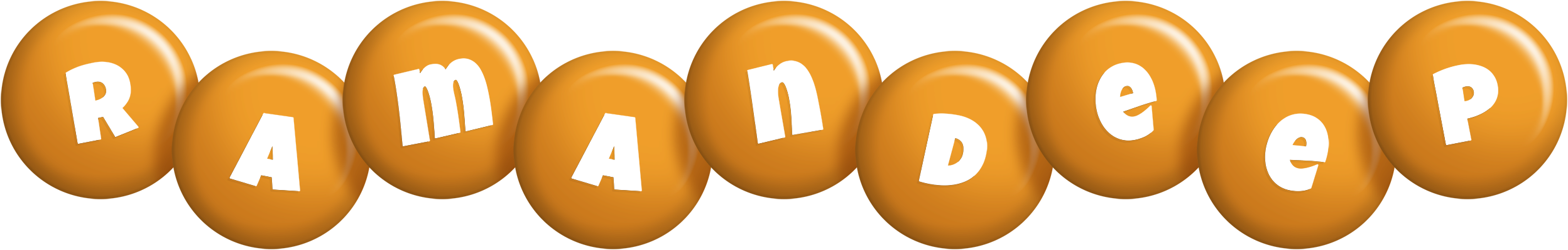 Ramandeep candy-orange logo