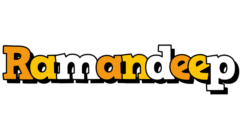Ramandeep cartoon logo
