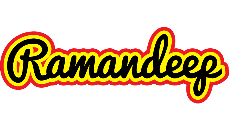 Ramandeep flaming logo