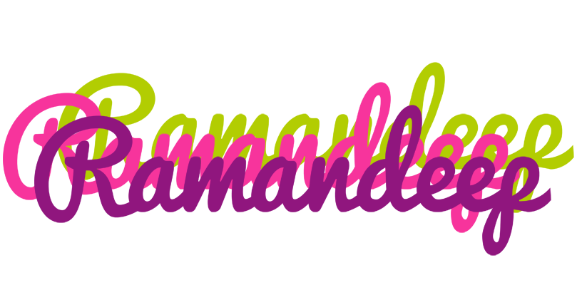 Ramandeep flowers logo