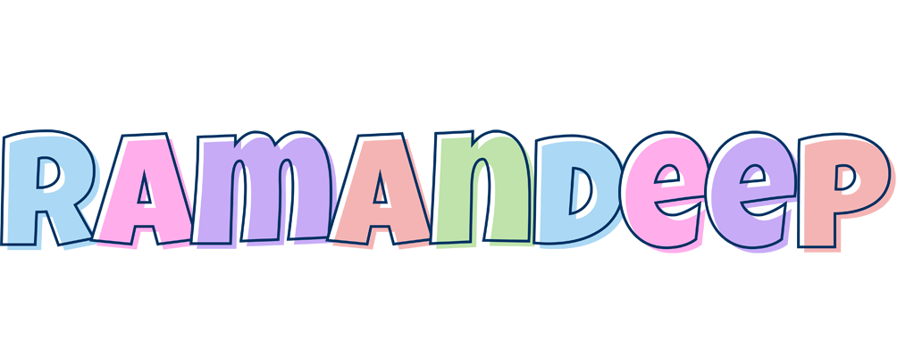 Ramandeep pastel logo