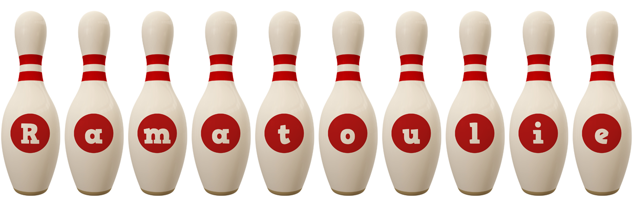 Ramatoulie bowling-pin logo