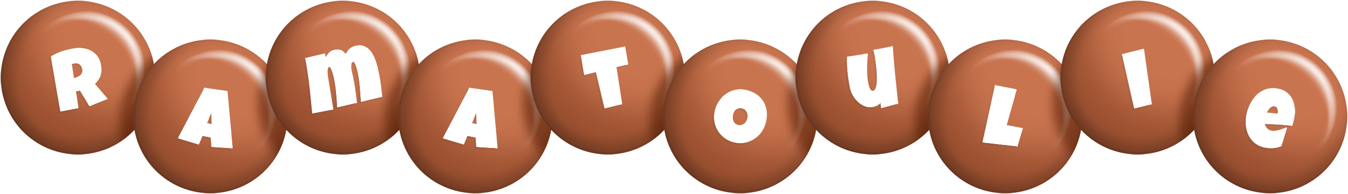 Ramatoulie candy-brown logo