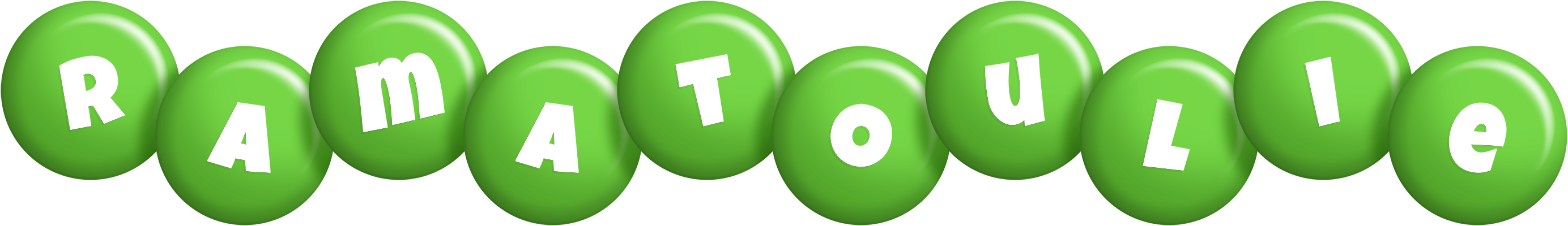 Ramatoulie candy-green logo