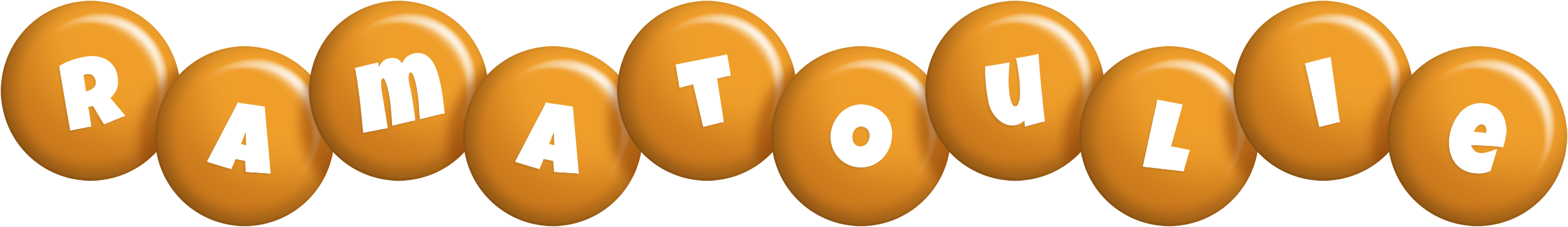 Ramatoulie candy-orange logo