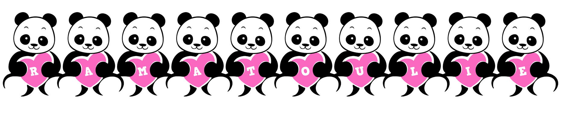 Ramatoulie love-panda logo