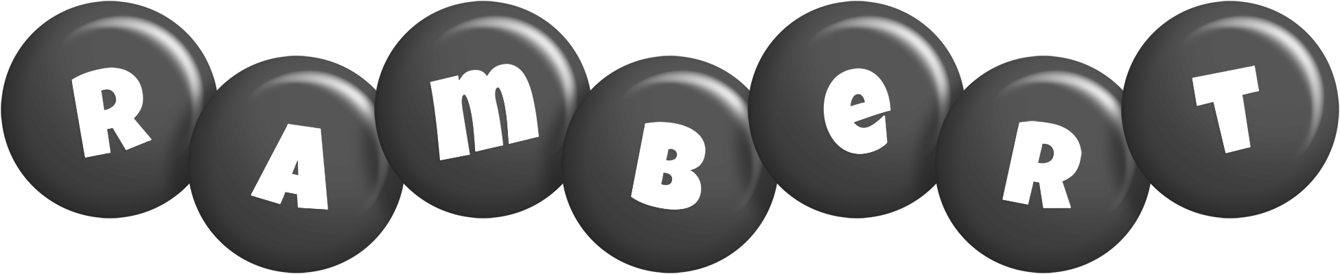 Rambert candy-black logo