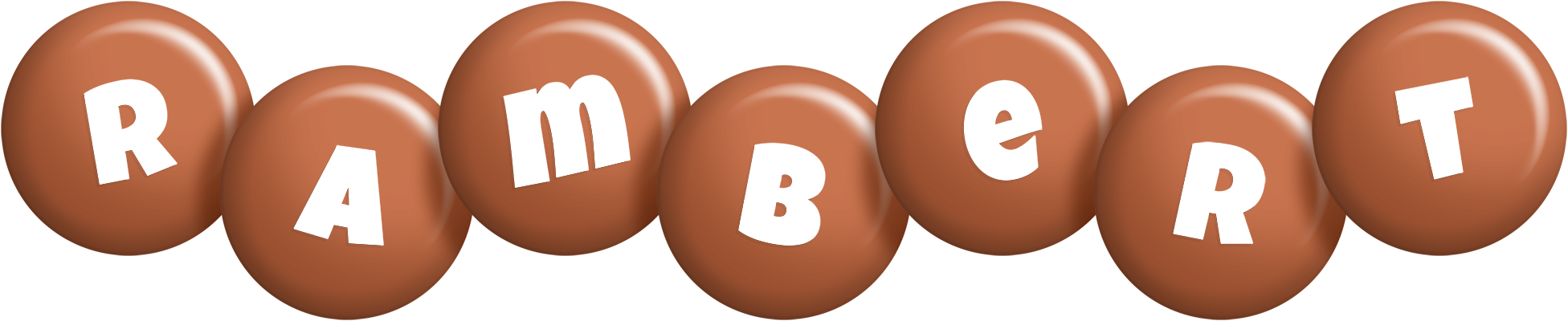 Rambert candy-brown logo