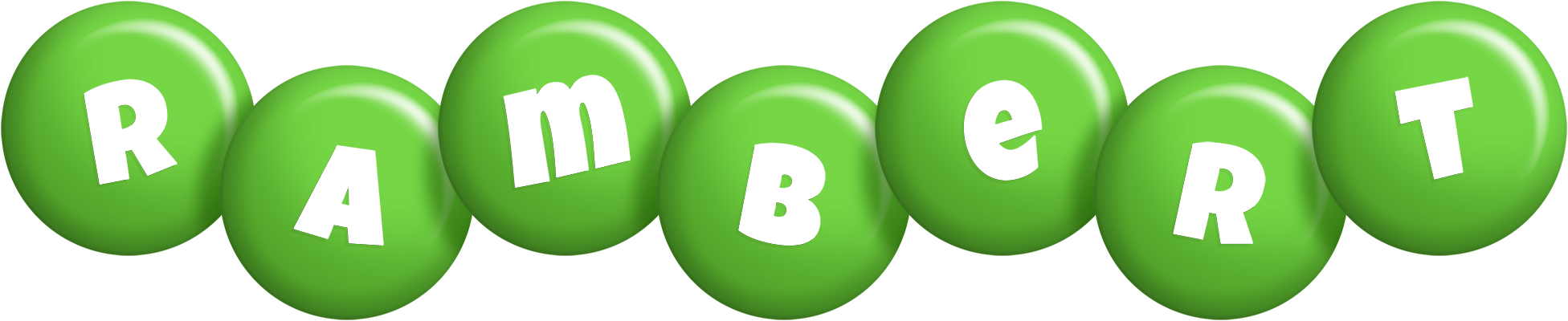 Rambert candy-green logo