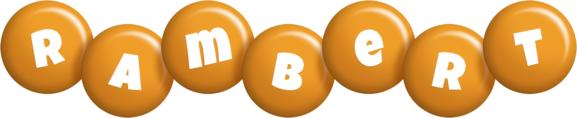 Rambert candy-orange logo
