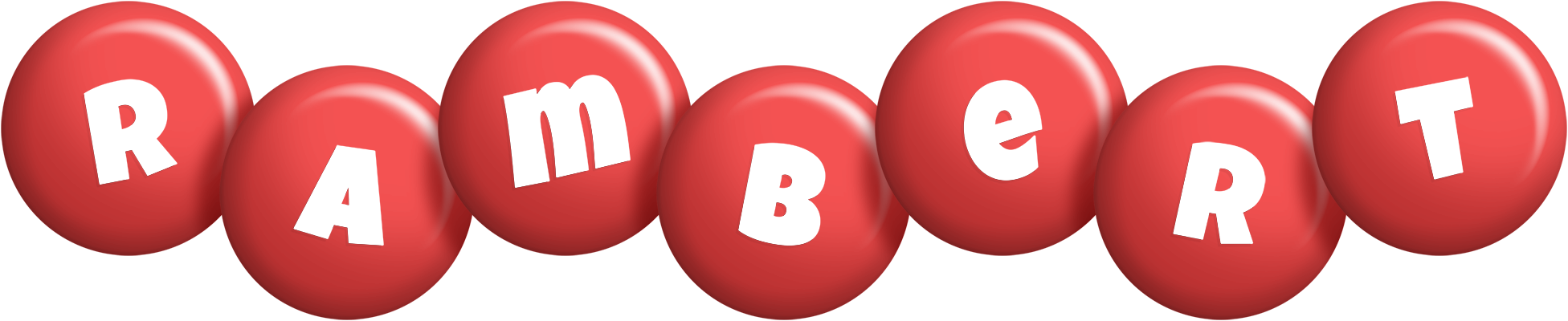 Rambert candy-red logo