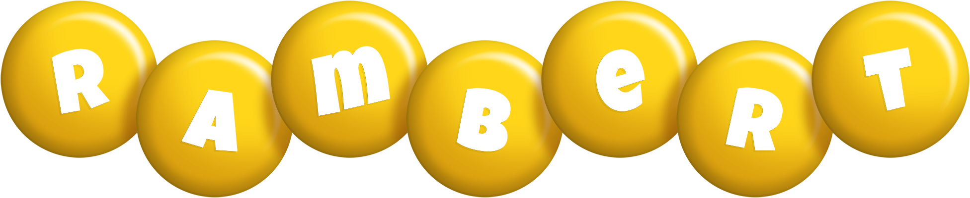 Rambert candy-yellow logo
