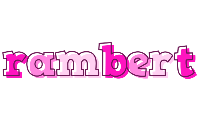 Rambert hello logo