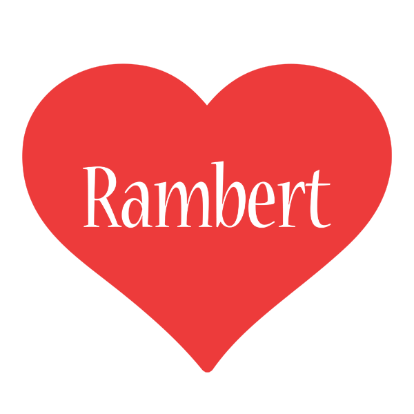 Rambert love logo