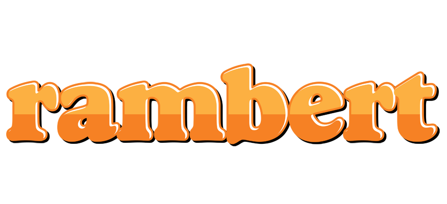 Rambert orange logo