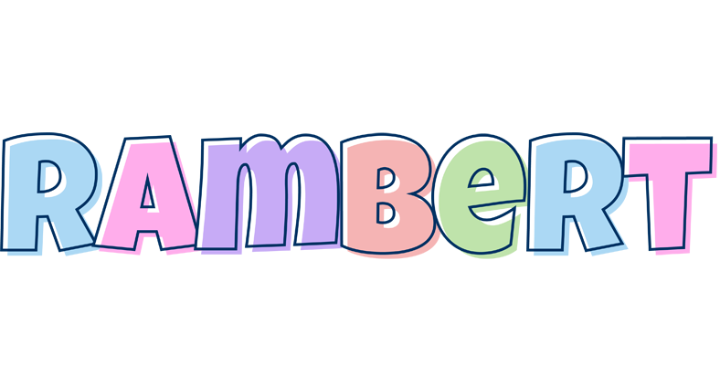 Rambert pastel logo
