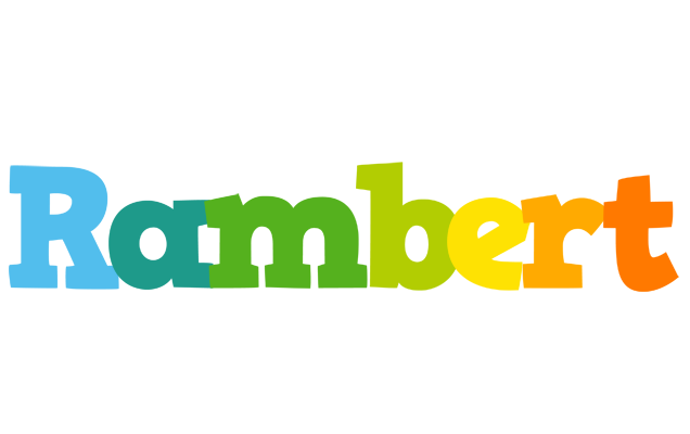 Rambert rainbows logo