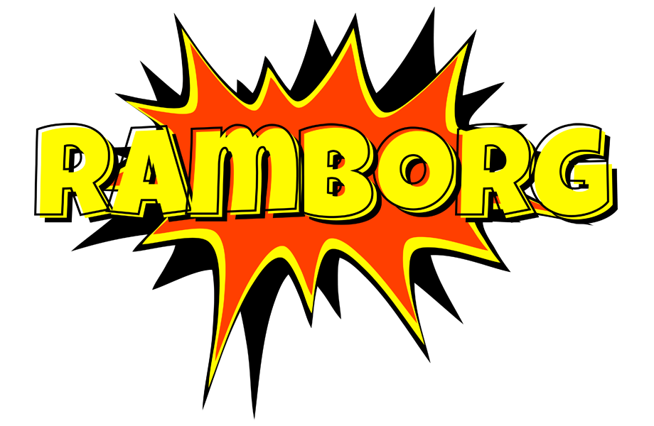 Ramborg bazinga logo