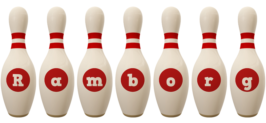 Ramborg bowling-pin logo