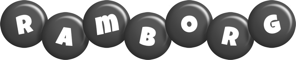 Ramborg candy-black logo