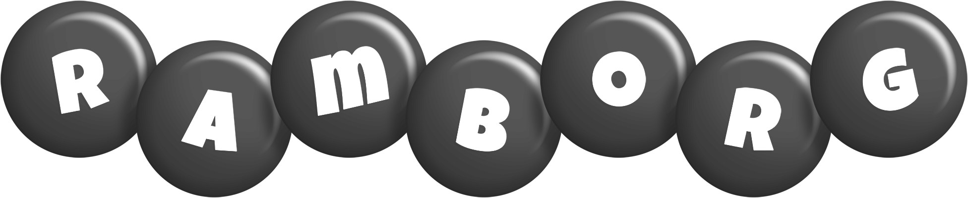 Ramborg candy-black logo