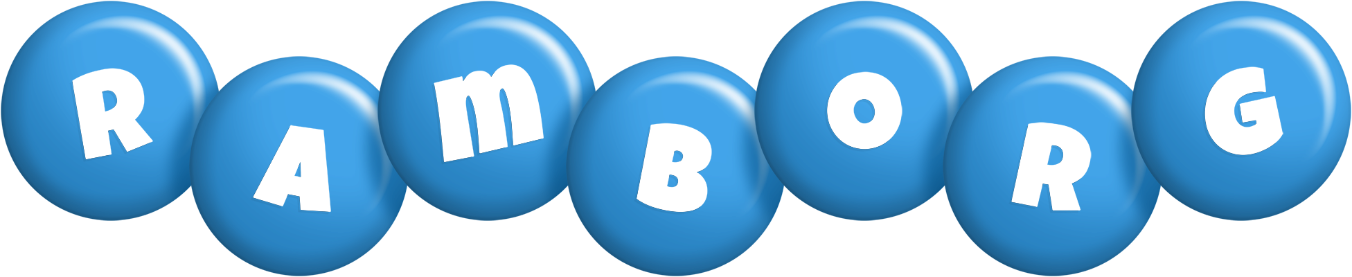 Ramborg candy-blue logo