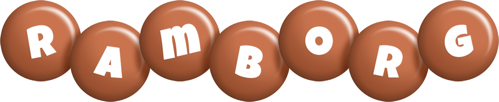 Ramborg candy-brown logo