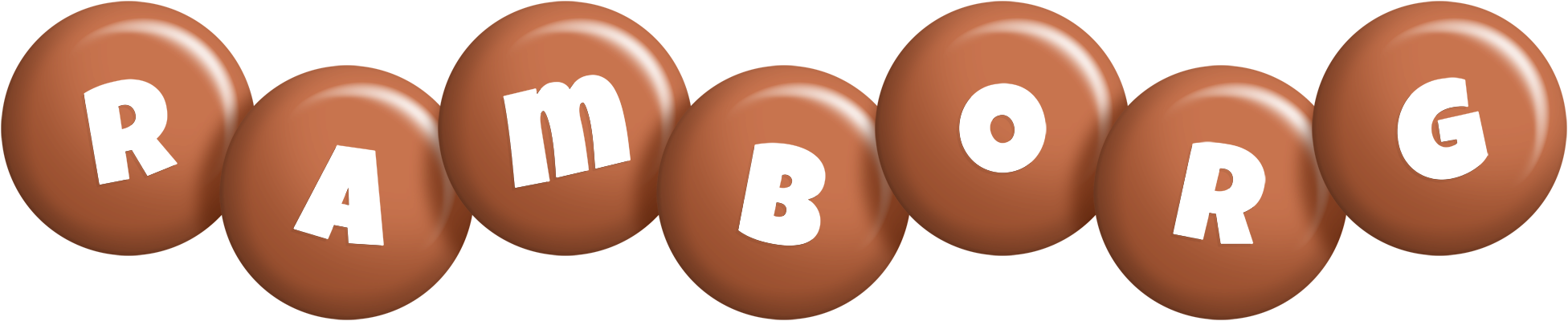 Ramborg candy-brown logo