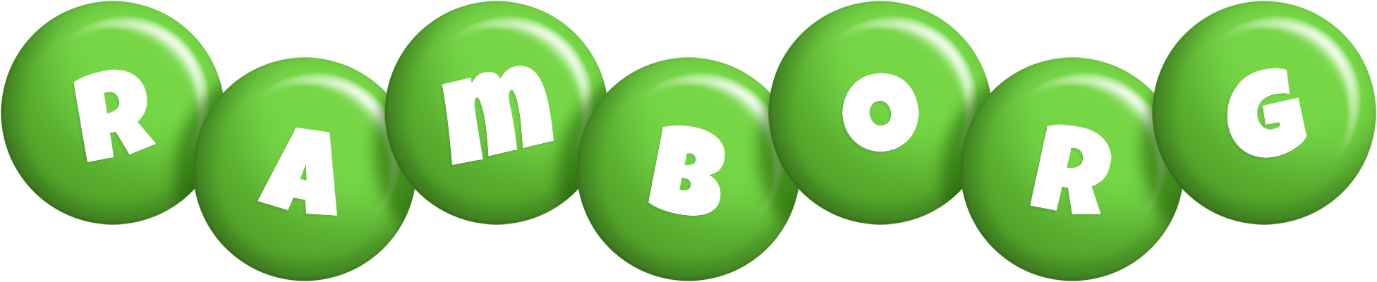 Ramborg candy-green logo